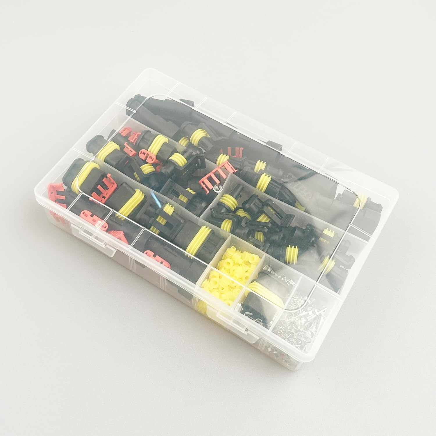Waterproof Automotive Electrical Wire Connectors,352Pcs 26 Sets Male and Female Wiring Connectors Connector Kit and Wire Plug Connectors 1/2/3/4 Pin for Vehicles & Marine image number 4