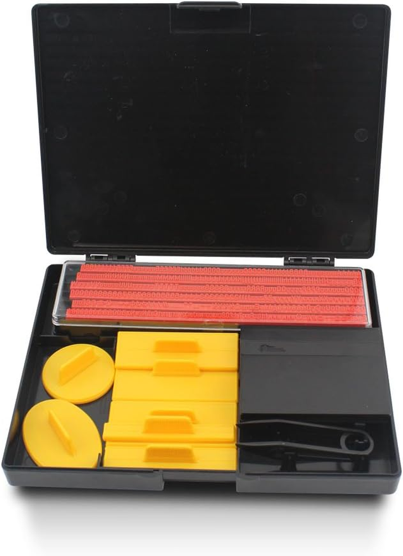 Finex DIY Rubber Stamp Printing Kit - Easy to Use D.I.Y. Create Your Own Stamps Set for Business Craft Hobby School Blue Ink Pad Color image number 4