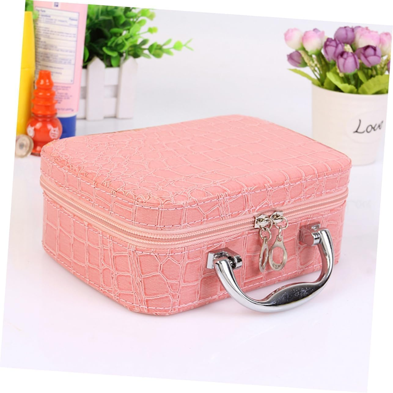Makeup Bags Womens Handbag Tote for Womens Ladies Hand Bags Hand Toiletry Pouch One Color One Size(2) - 2 image number 2