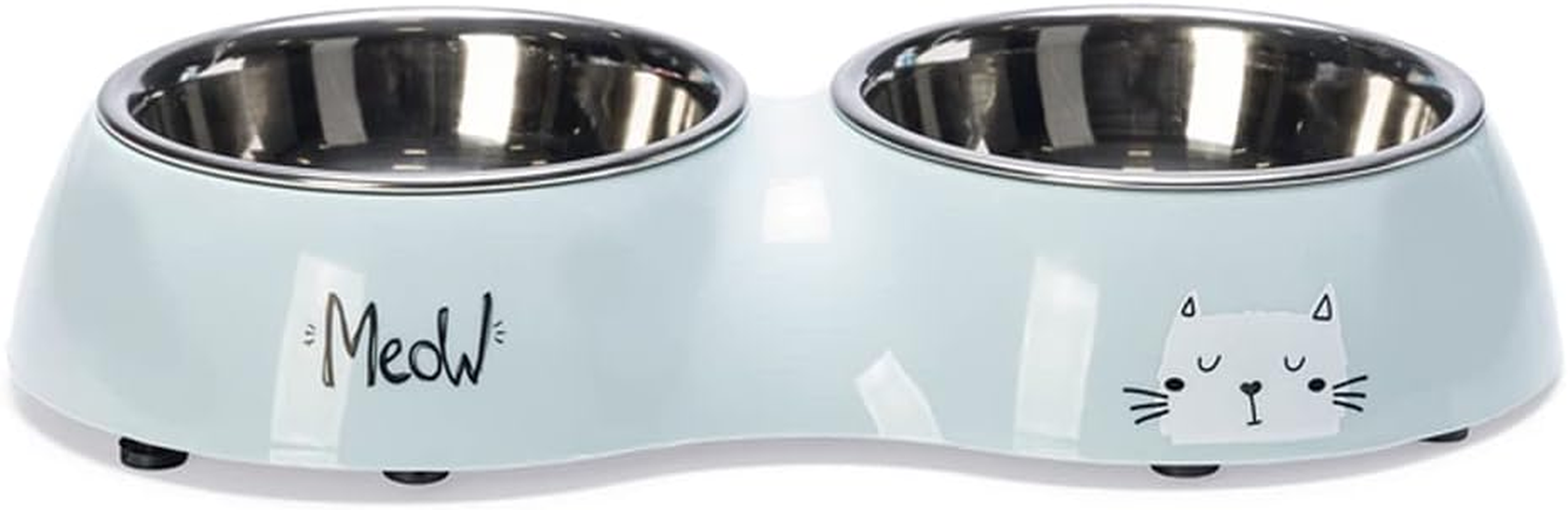 Karlie Rana Cat Bowl Dinner Set 2 Light Blue 522654 400 Ml image number 1