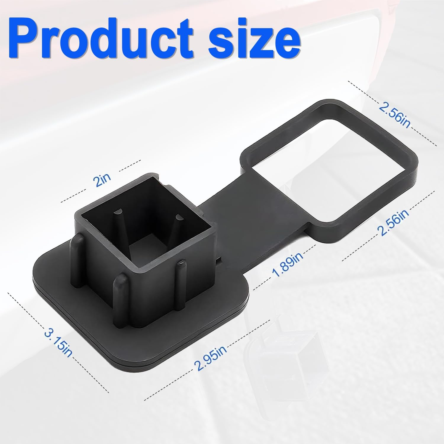 IONPSHG 2Pcs Trailer Hitch Cover Rubber Trailer Hitch Dust Plug 2 Inch Trailer Hitch Cover Plug Cover Trailer Hitch Cover Tube Plug Insert for Toyota Ford Jeep Chevrolet Nissan Dodge Ram Porsche
