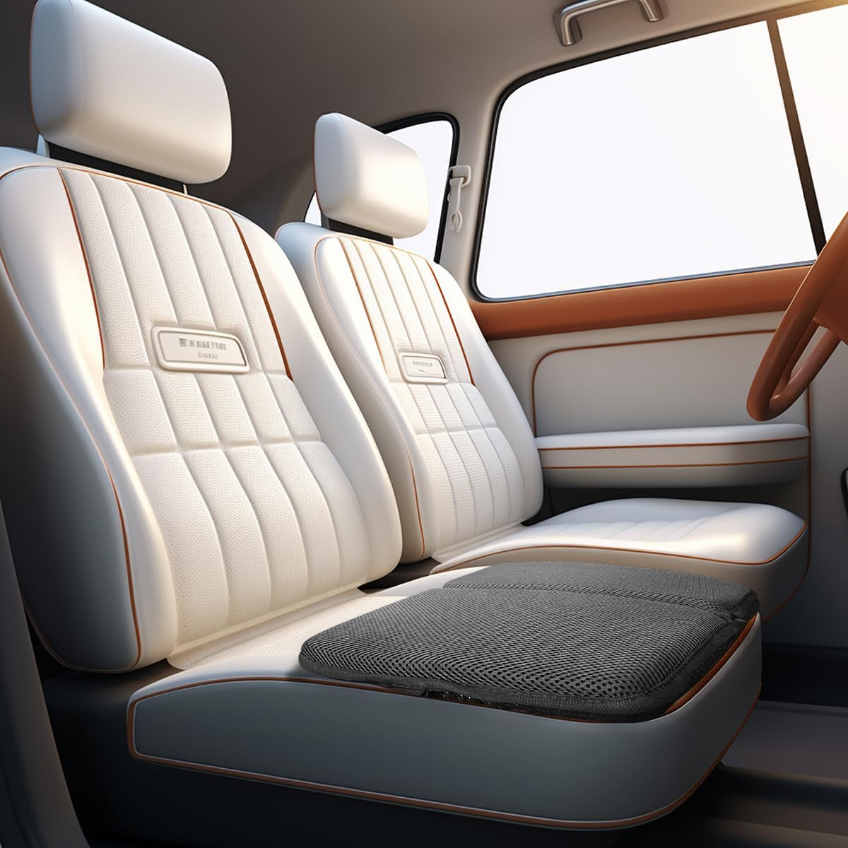 Small Foldable Seat Cushion 1.15-Inch Thick, Portable Gel Seat Cushion for Pressure Relief, Light Portable Seat Cushion for Travel Seat Cushion, Foldable for Easier Storage (Black) image number 6