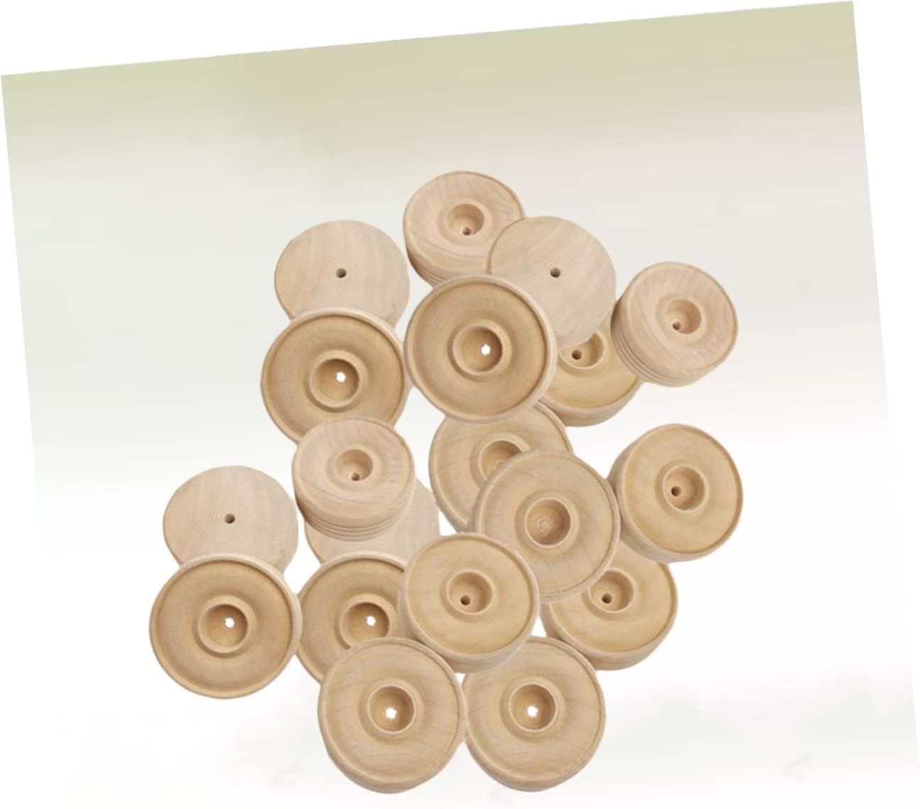 VILLFUL 25Pcs round Toy Wheels DIY Handmade Craft Supplies for Toy Accessories for Crafting and Creating Custom Toys image number 3