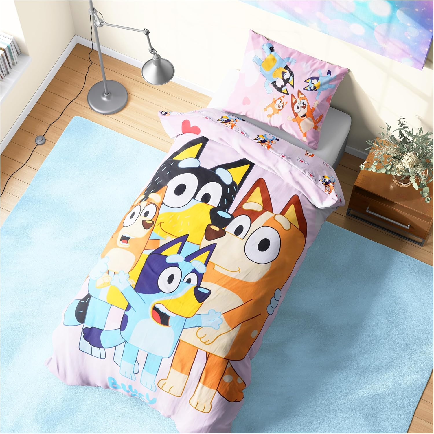 Get Trend Minecraft Single Duvet Cover Set Kids & Teens, Reversible Bedding & Pillowcase for Boys & Girls, Bedroom Accessories, Anime Gifts for Boys (Green Minecraft, Single)