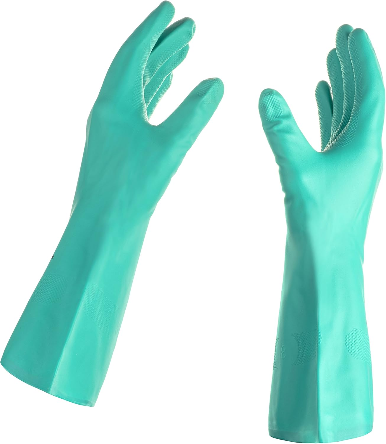 TUSKO PRODUCTS Best Nitrile Rubber Cleaning, Household, Dishwashing Gloves, Latex Free, Vinyl Free, Reusable Not Disposable, Extra Extra Large 2X-Large, (12 Pairs) image number 3