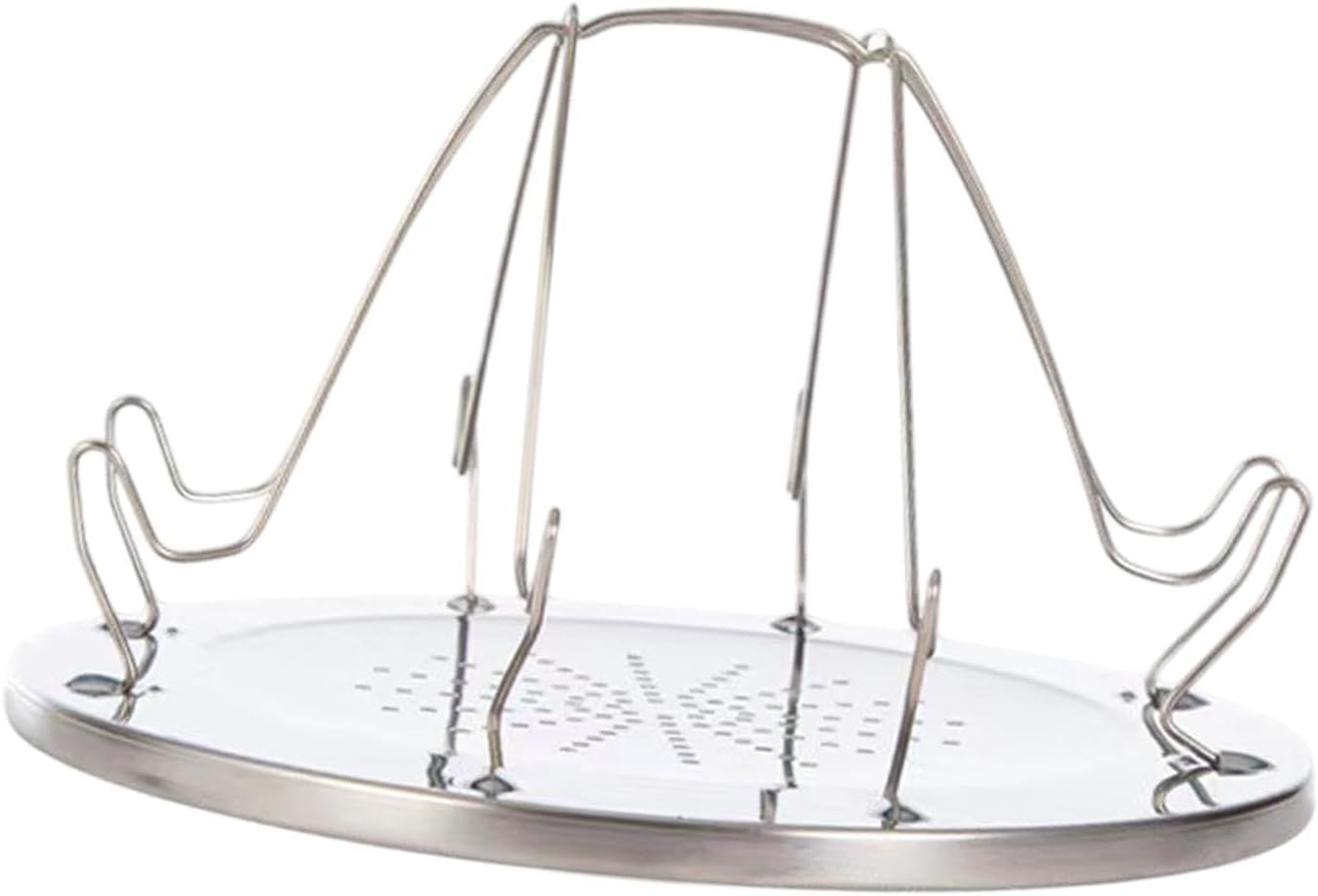 Eigell Camping Toaster Rack Bread Stand Kitchen Multifunctional Folded Simple for 4 Slices Toaster Tray for Barbecue Family Reunion