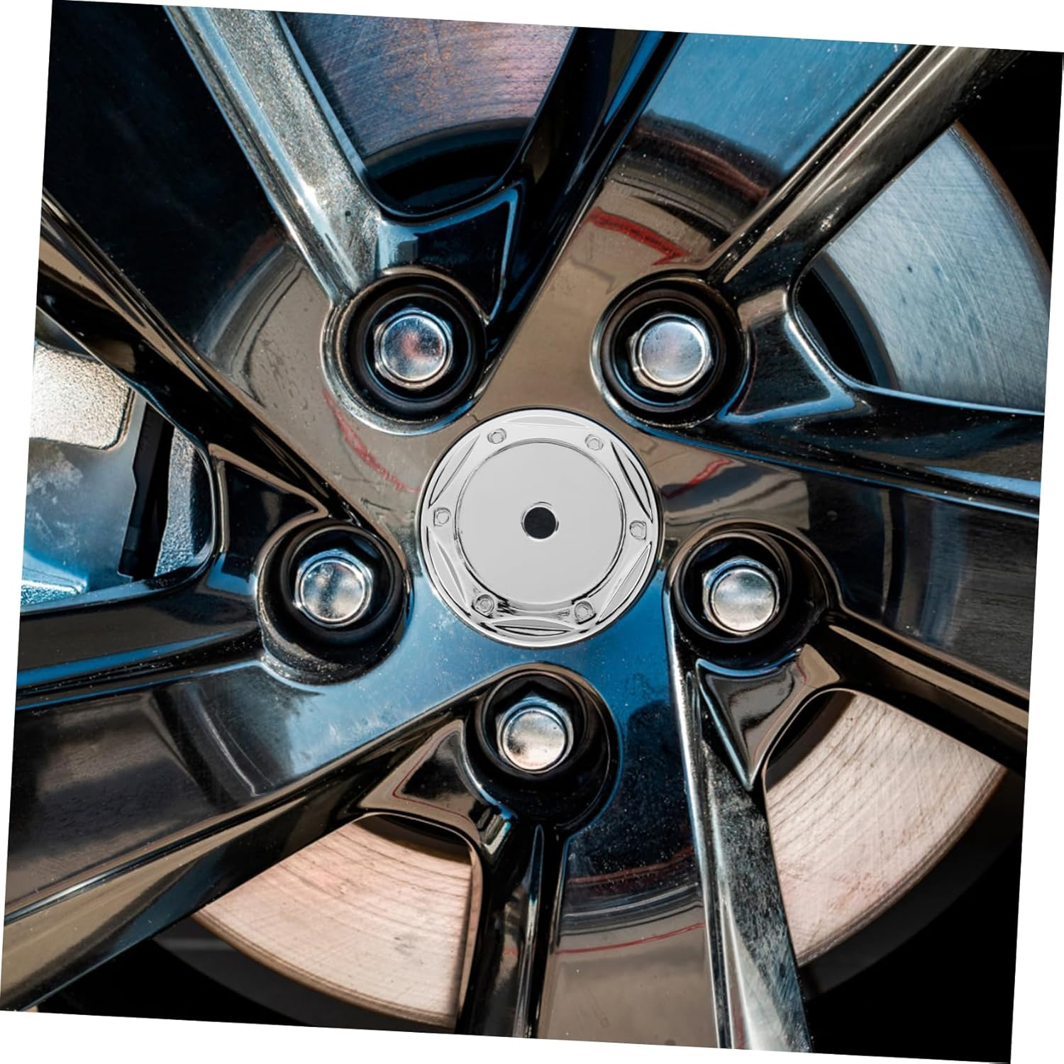 AKOOSY 4Pcs 68Mm Car Wheel Center Caps Silver Automotive Hub Caps Rim Covers Vehicle Tire Hubcaps Set for Car Wheel Accessories Replacement image number 6