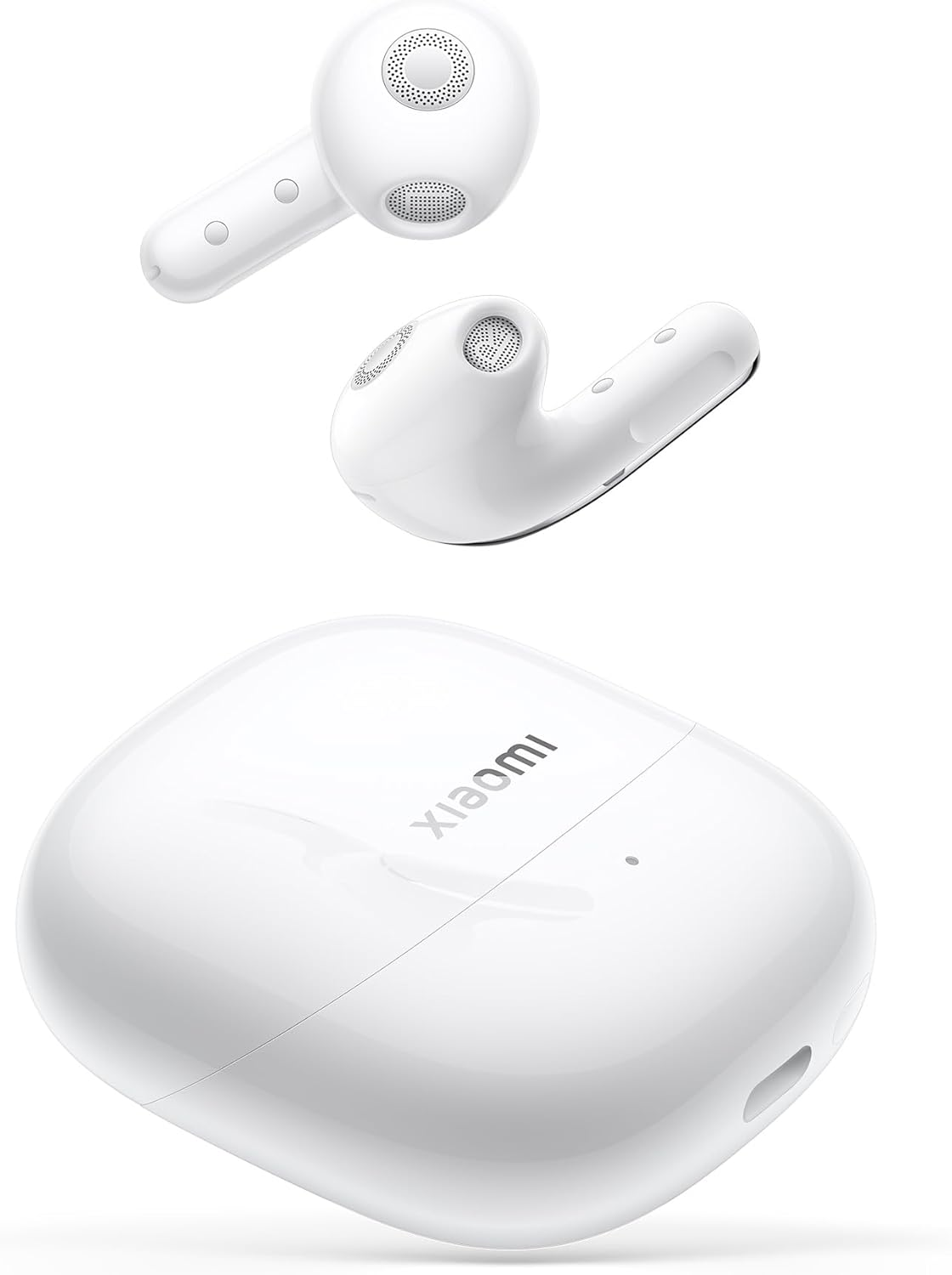 Xiaomi Buds 5, Flagship Noise Cancel Wireless Earbuds, Hi-Res Audio Wireless Certification, 38H Playback, Fast Charging, BT5.4, Harman Audiofex Tuning, Ergo-Comfort Wearing, 4.2G (Ceramic White)