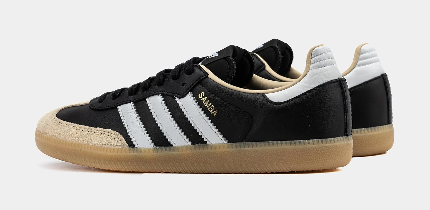 Adidas Samba OG Mens Lifestyle Shoes (Off White/Core Black/Gum 3) image number 4