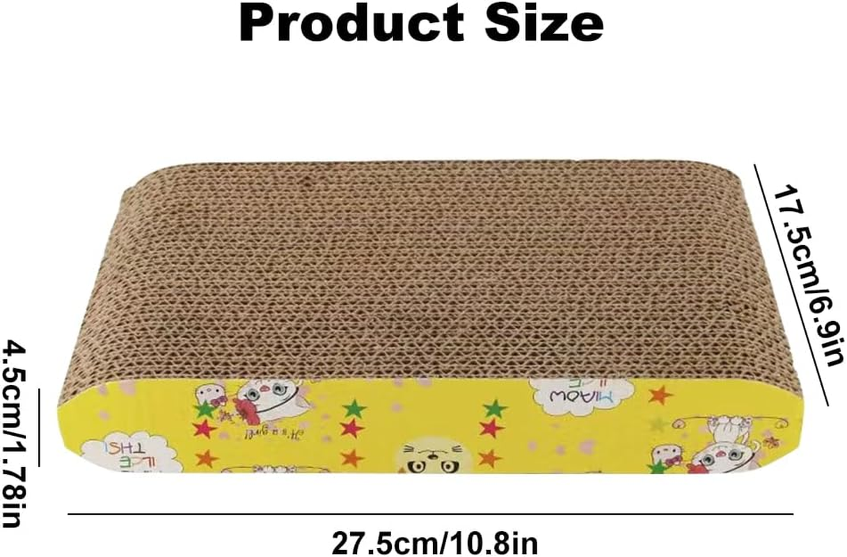 Cat Scratching Board for Cats, Scratching Board Cat, Corrugated Cardboard Scratching Mats, Attracts Your Cat'S Attention, Provides a Suitable Scratching Space, Protects Your Furniture, 27.5 X 17.5 X image number 3