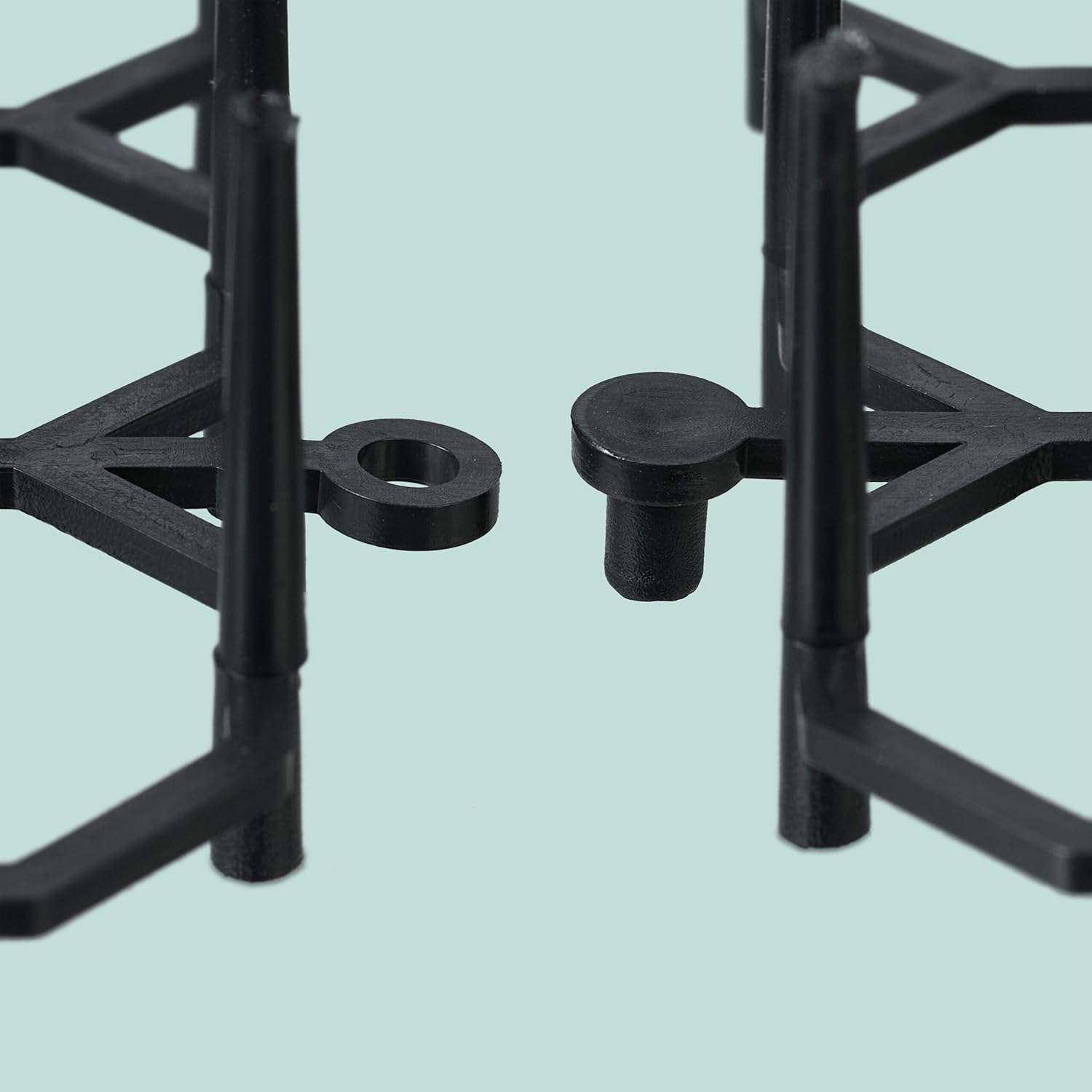 Relaxdays Thorn Grid, Set of 6, Marten & Cat Repellent, Protection for Beds, Plants, Plastic, Spiked Mat, Black image number 3