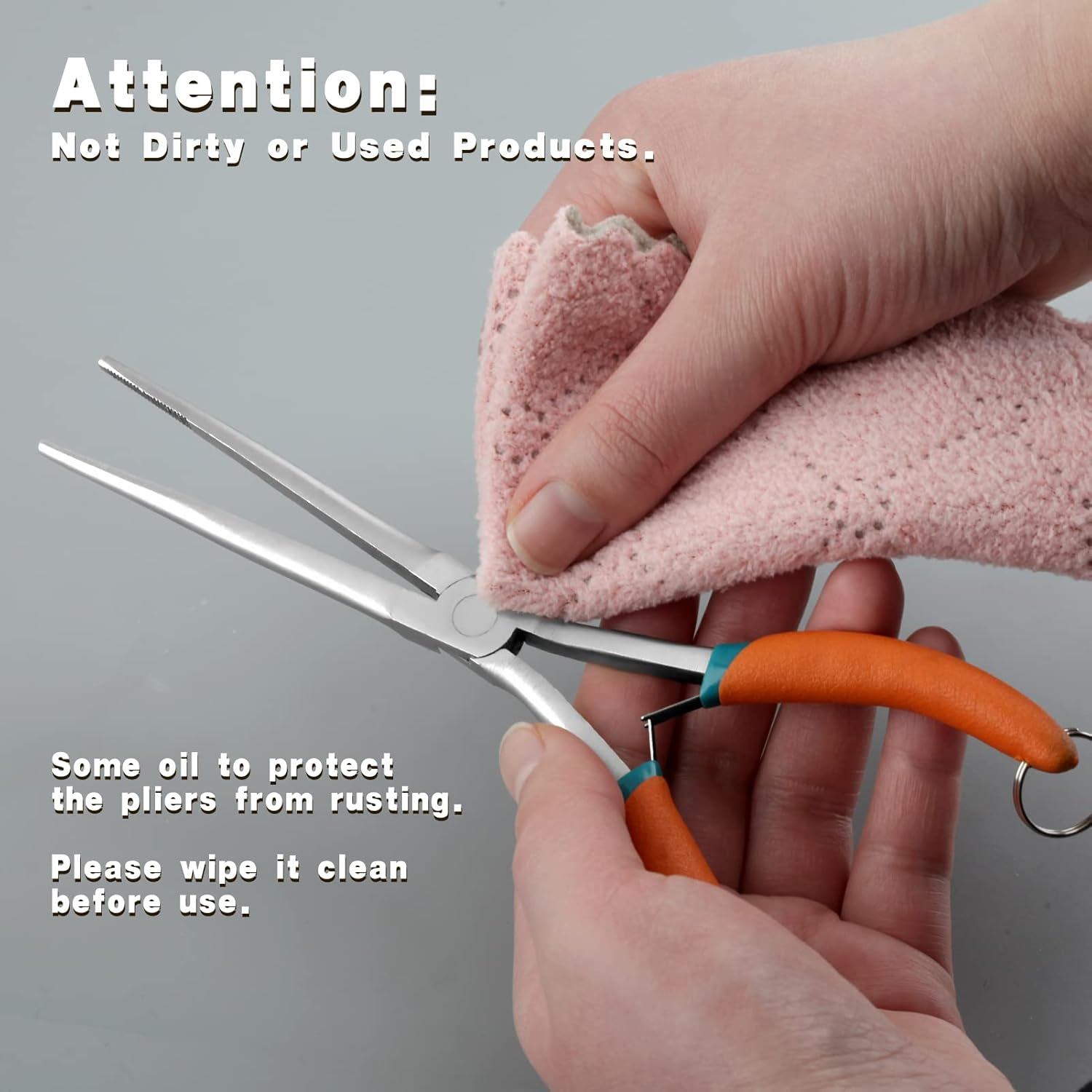 LEONTOOL Extra Long Needle Nose Pliers for Jewelry Making 7 Inches Straight Needle Nose Plier with Serrated Jaw Fishing Hook Remover Tool with Lanyard Long Nose Pliers for Hard-To-Reach Narrow Spaces image number 6