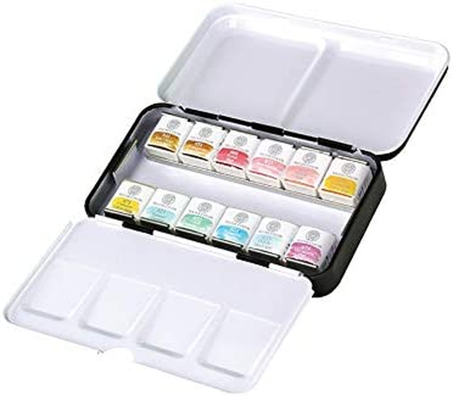 Mungyo Professional Solid Water Colors 12 Pan Colors Pastel Tone