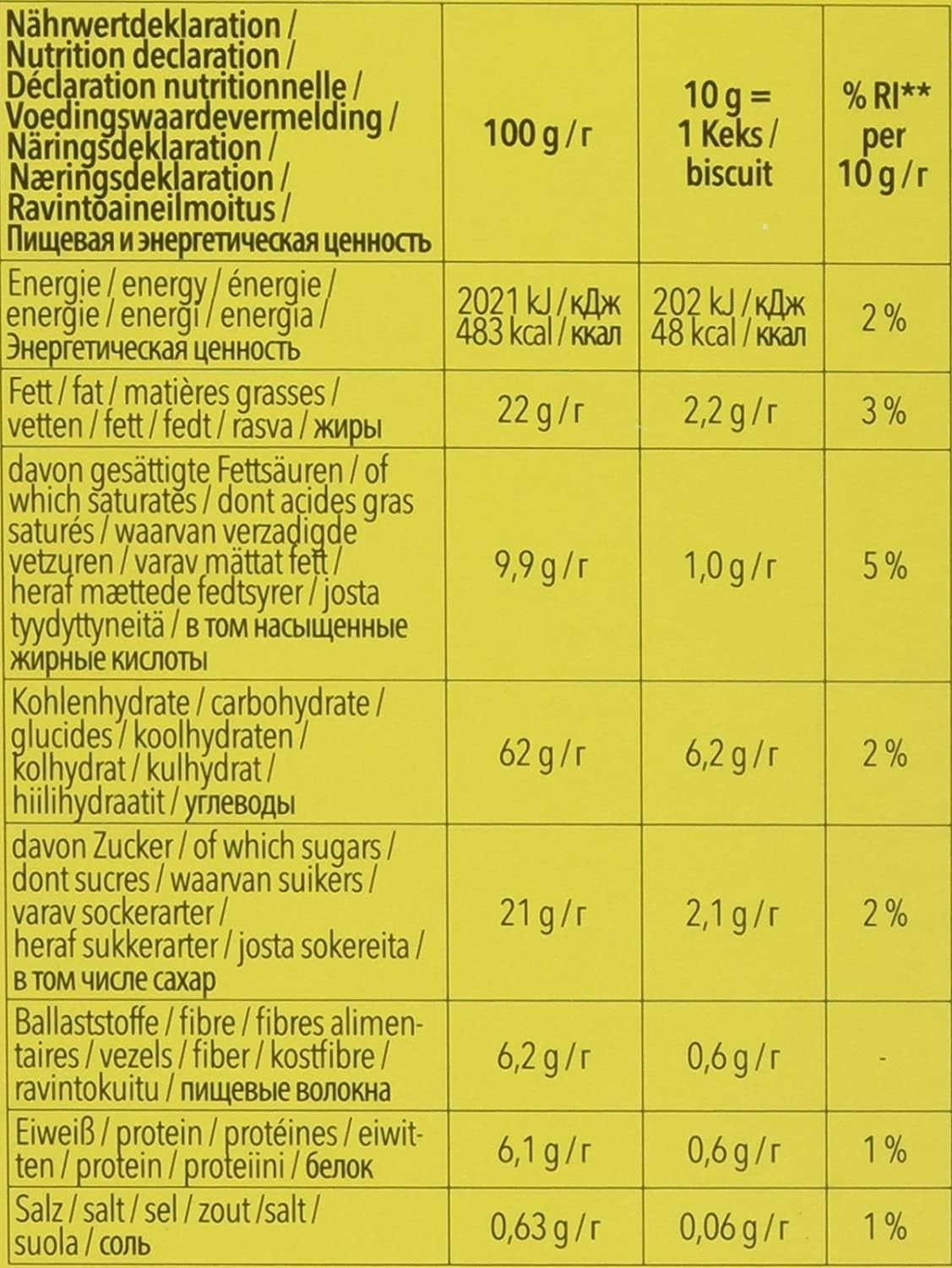 Schar Digestive Biscuits, 150G image number 2