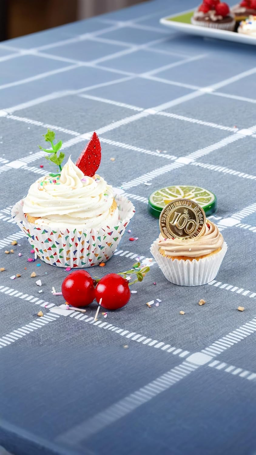 500 Pack Mini Cupcake Liners: White Greaseproof Baking Cups, Odorless Small Wrappers for Ly Released Delicate Muffins & Pastries - for Home & Professional Baking Needs image number 1