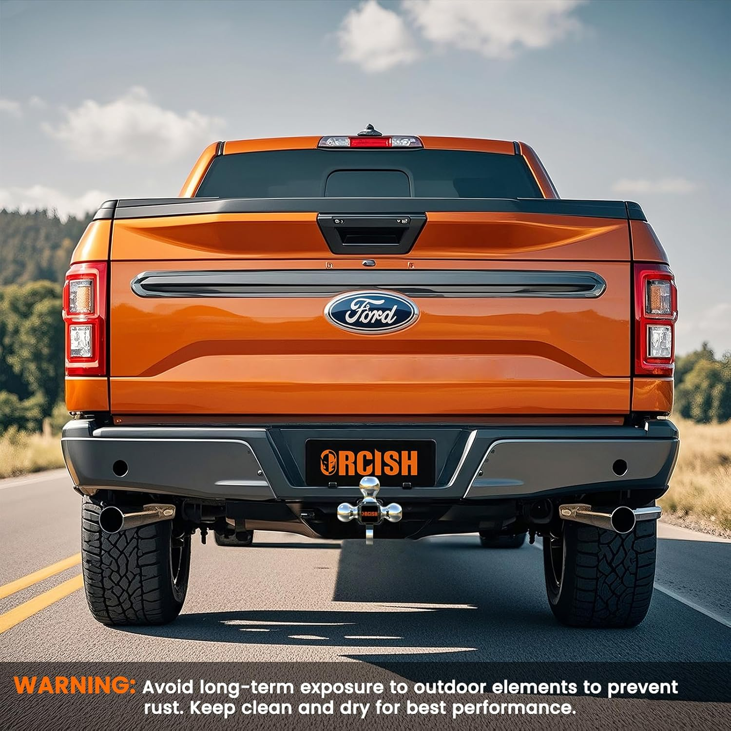 ORCISH Trailer Hitch Tri-Ball Mount with Hook & Pin, Trailer Ball Size 1-7/8", 2" and 2-5/16", Fit 2 Inch Hitch Receiver, 2/3 in 1 Ball Truck Hitch, Tow Hitch - Classic image number 2