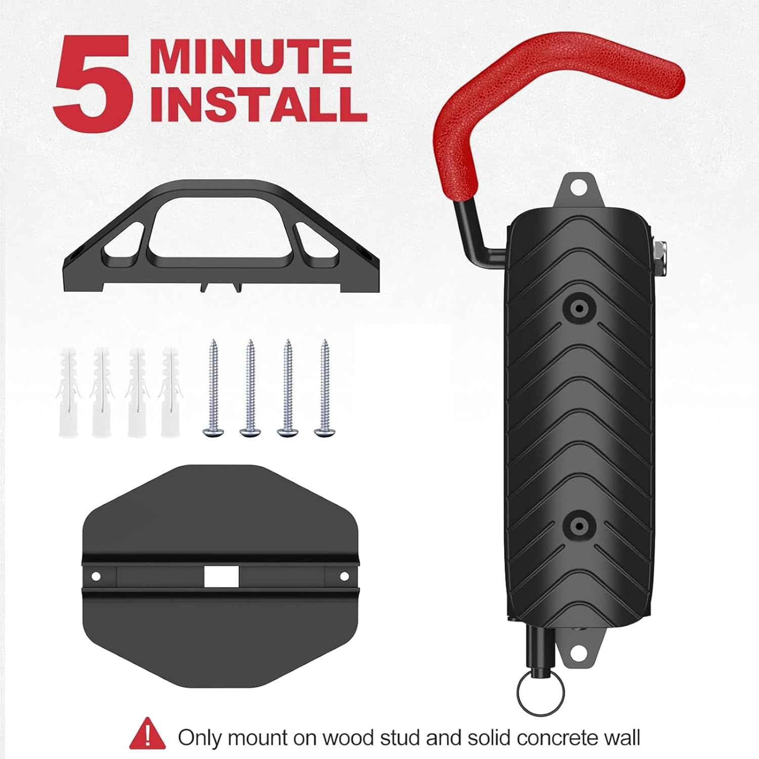 Swivel Bike Wall Mount, Bike Hooks for Garage, Wall Mount Bike Rack Bike Hangers for MTB, Road, Bicycle, Bike Storage Rack for Garage Apartment Indoor (2Pack)