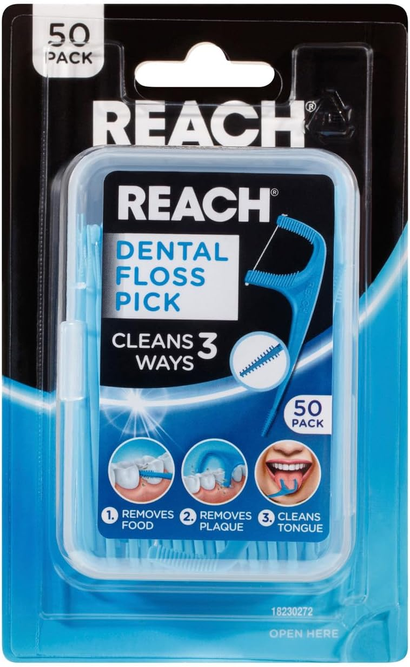 Reach Dental Floss Pick, Pack of 50 image number 4
