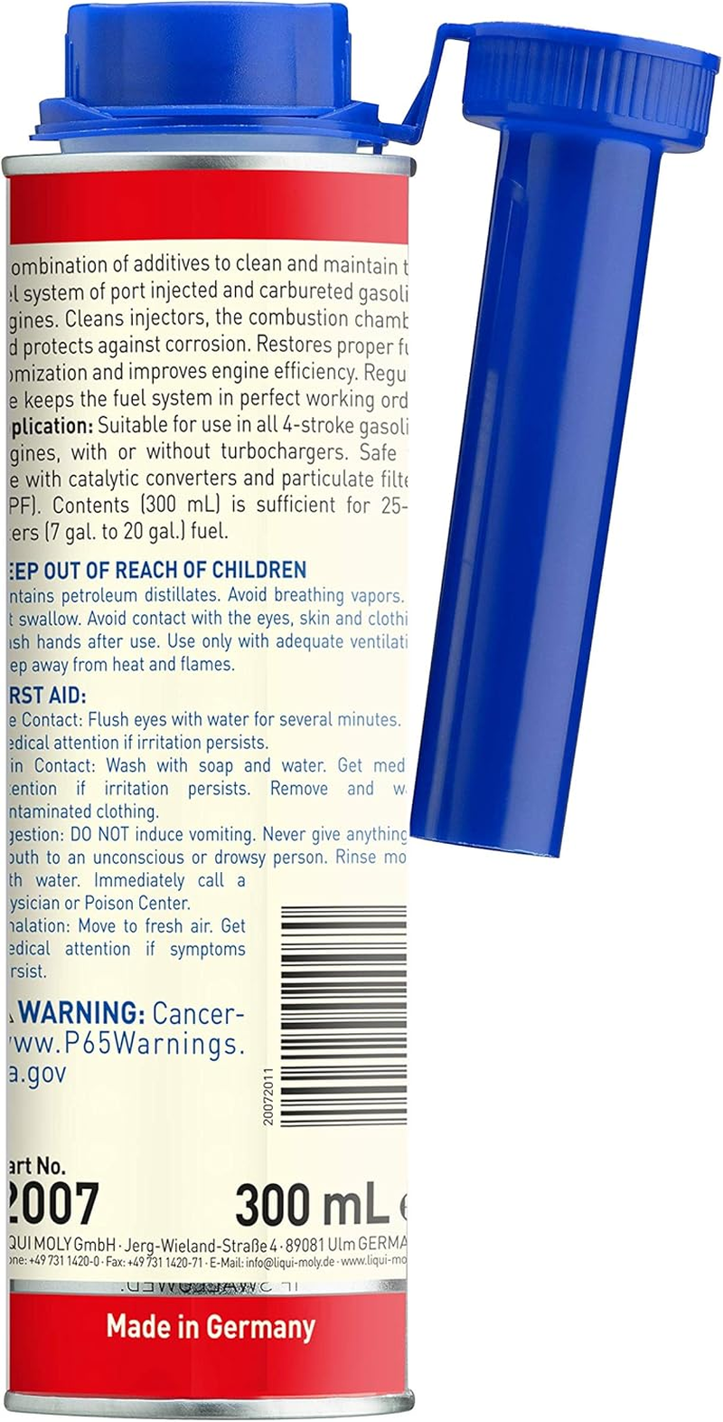 Liqui Moly 2007 Jectron Gasoline Fuel Injection Cleaner - 300 Ml image number 1