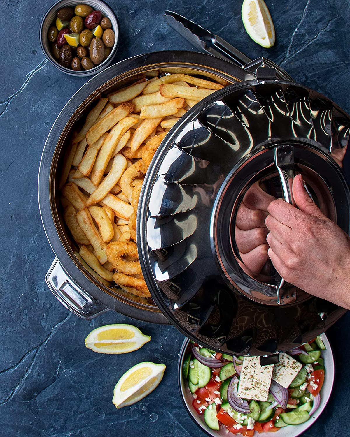 The House of Florence Stainless Steel Max Fresh Insualted Food Warmer, 11 Litre Capacity image number 1