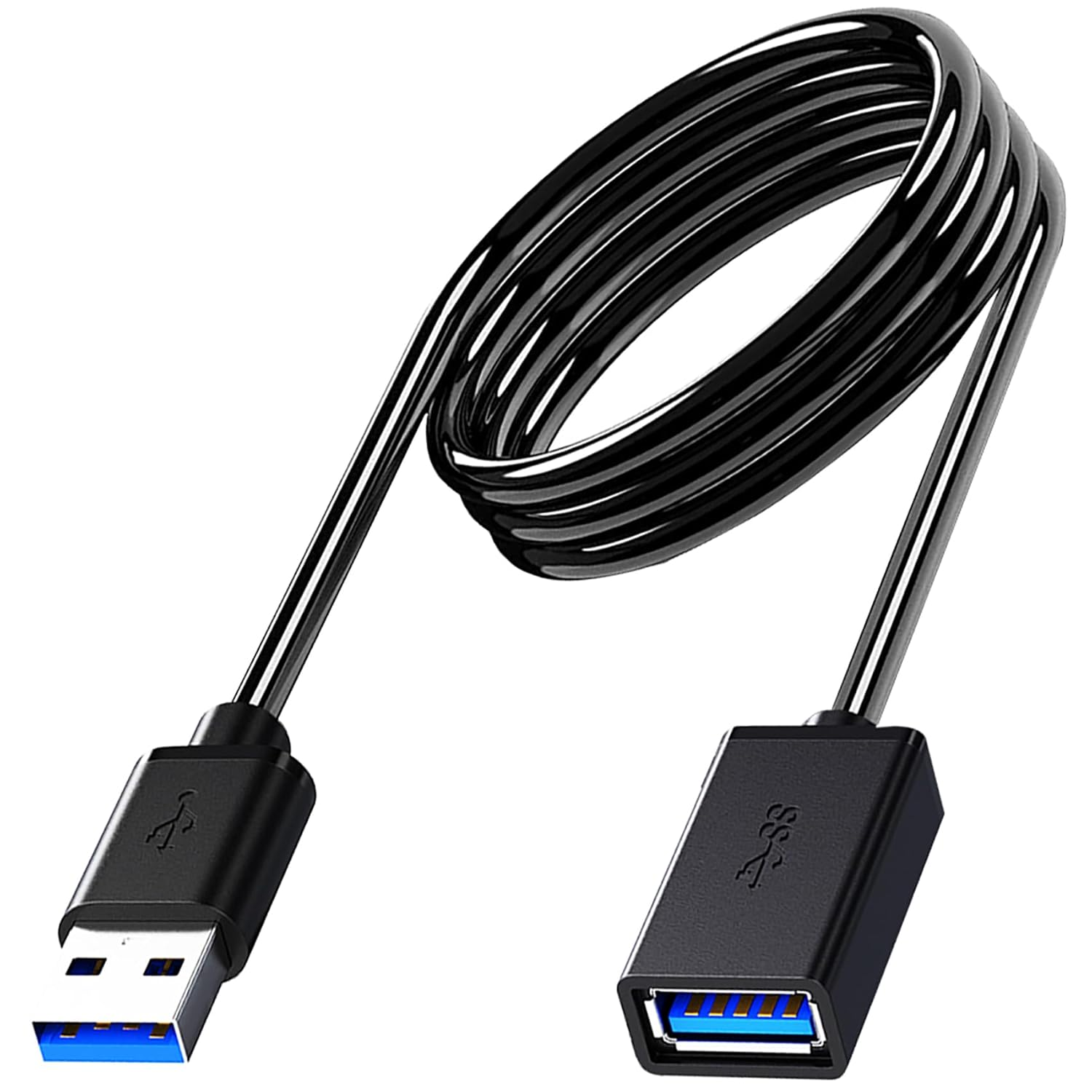 Tunghey USB 3.0 Extension Cable Type a Male to Female Extension Cord Withstands Fast Data Transfer Compatible with USB Keyboard, USB Hub, Mouse, Webcam, Printer, Hard Drive and More (1M) image number 4