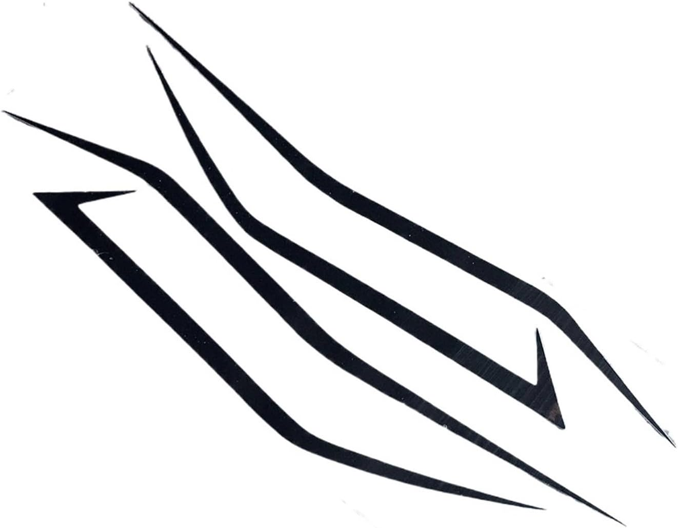 4PCS Motorcycle Fairing Sticker Decoration Reflective Cool Front Pull Headlight Decals Compatible with Ninja NINJA400 H2 H2Sx(Green)