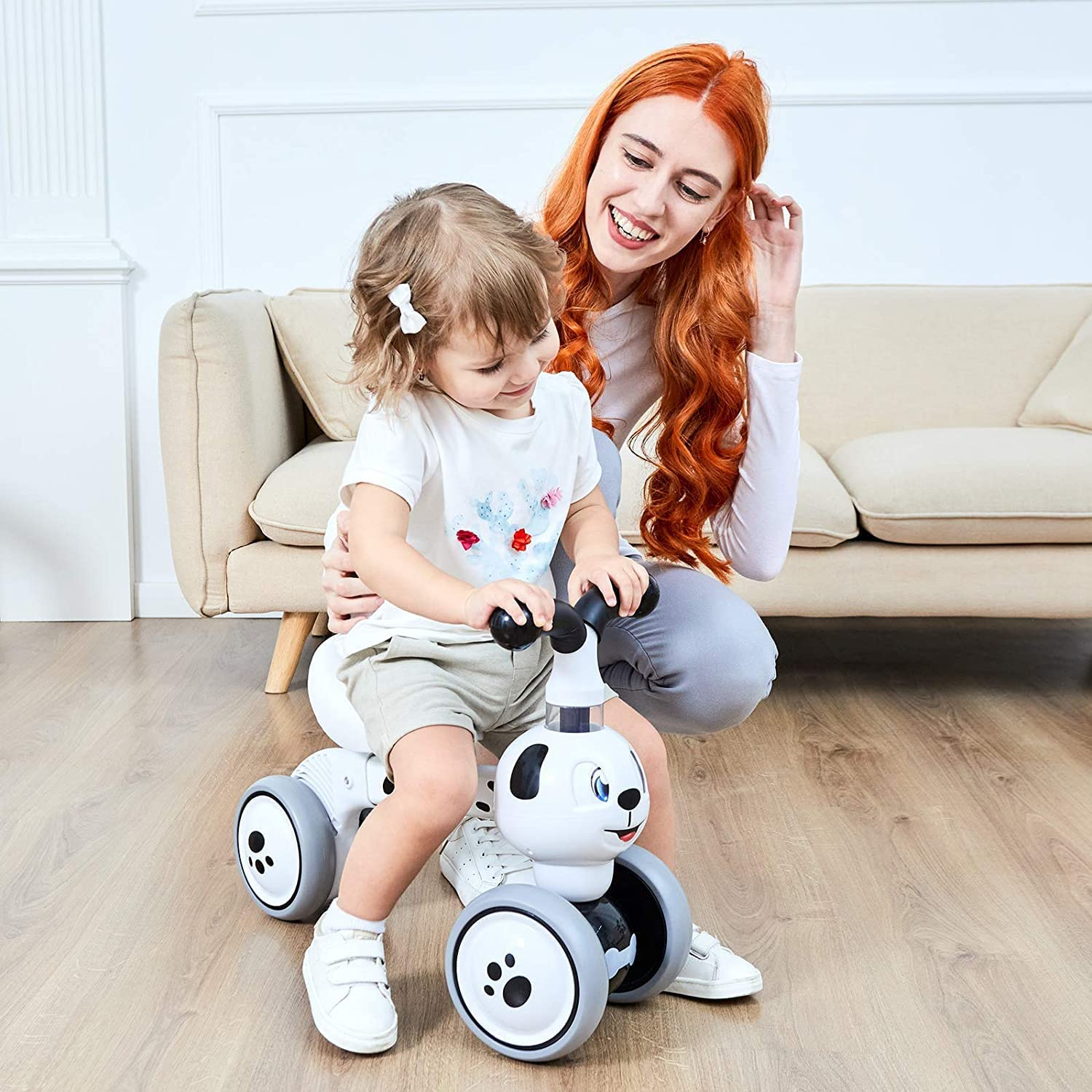 Baby Balance Bikes -TEKXDD Bicycle Kids Toys Riding Toy for 1 Year Boys Girls 10-24 Months, Toddler First Bike First Birthday Gift image number 5
