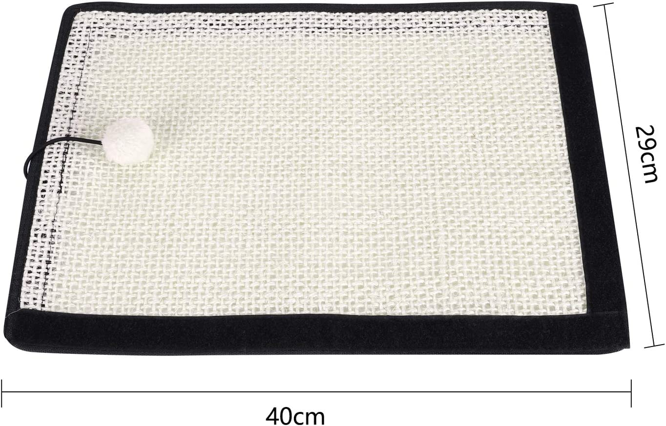 HAOZAIKEJI Cat Scratcher Mat Sofa Protector Natural Sisal Cat Scratching Mat Cat Scratch Couch Cover Heavy Duty Couch Guard Easy Installation Scratch Pad for Grinding Claws Protecting Furniture image number 6