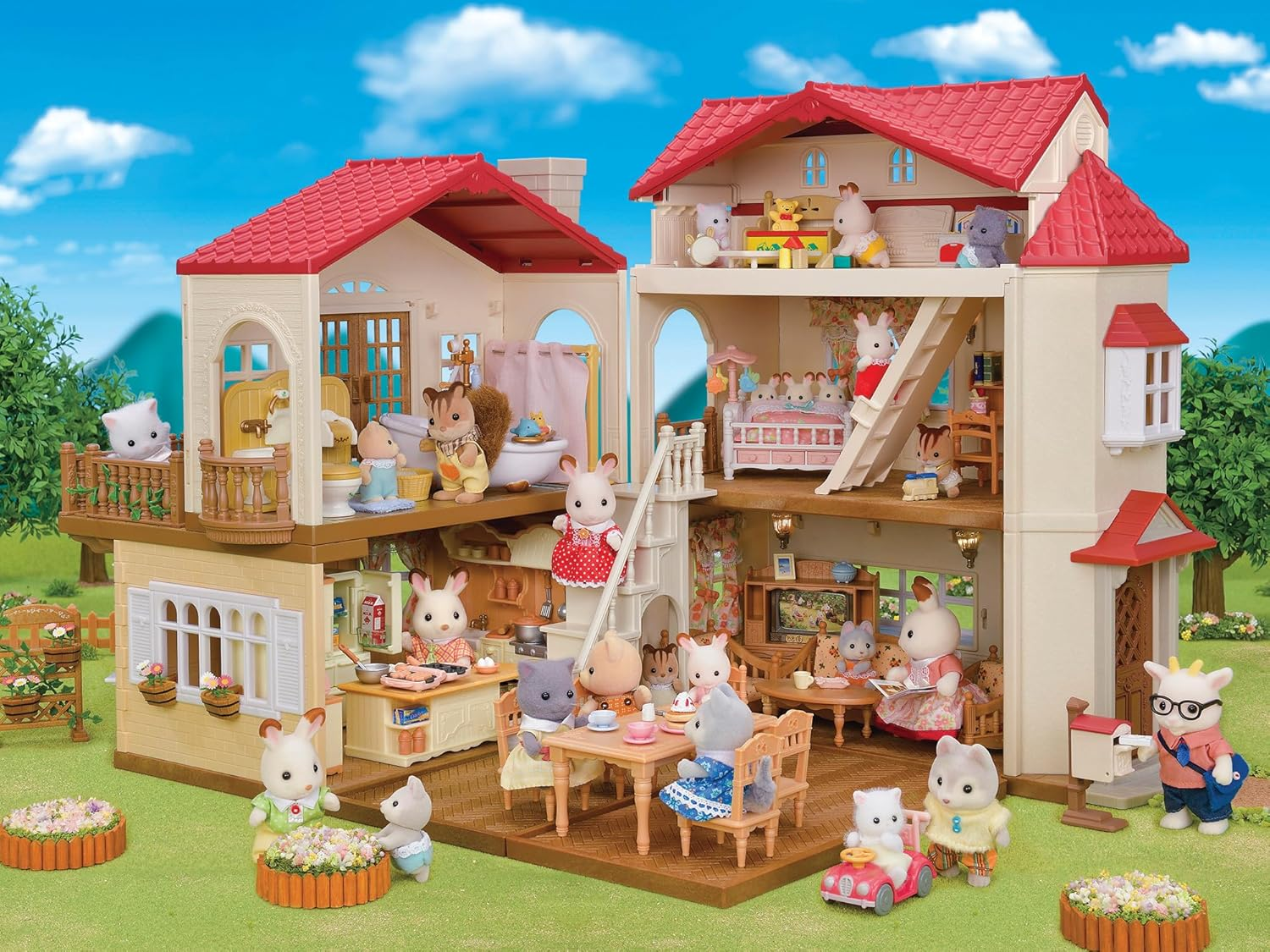 Sylvanian Families - Red Roof Country Home with Attic image number 3
