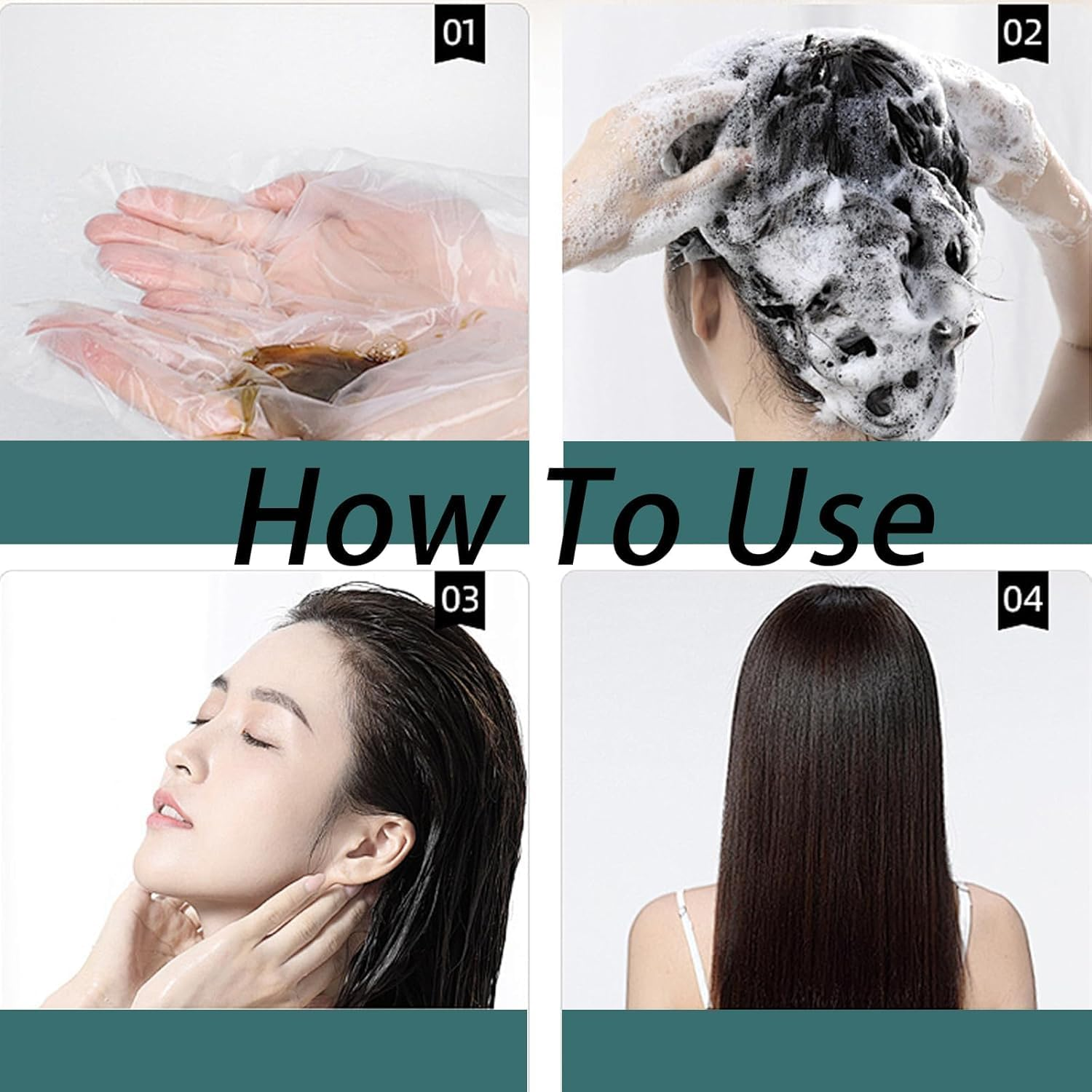 Mild Formula Long Lasting Hair Dye Set, Long-Lasting & Natural Hair Color Shampoo, Nurture Your Strands, Keep Your Hair Fragrant All Day, Cover Gray Hair,Chestnut Brown image number 1