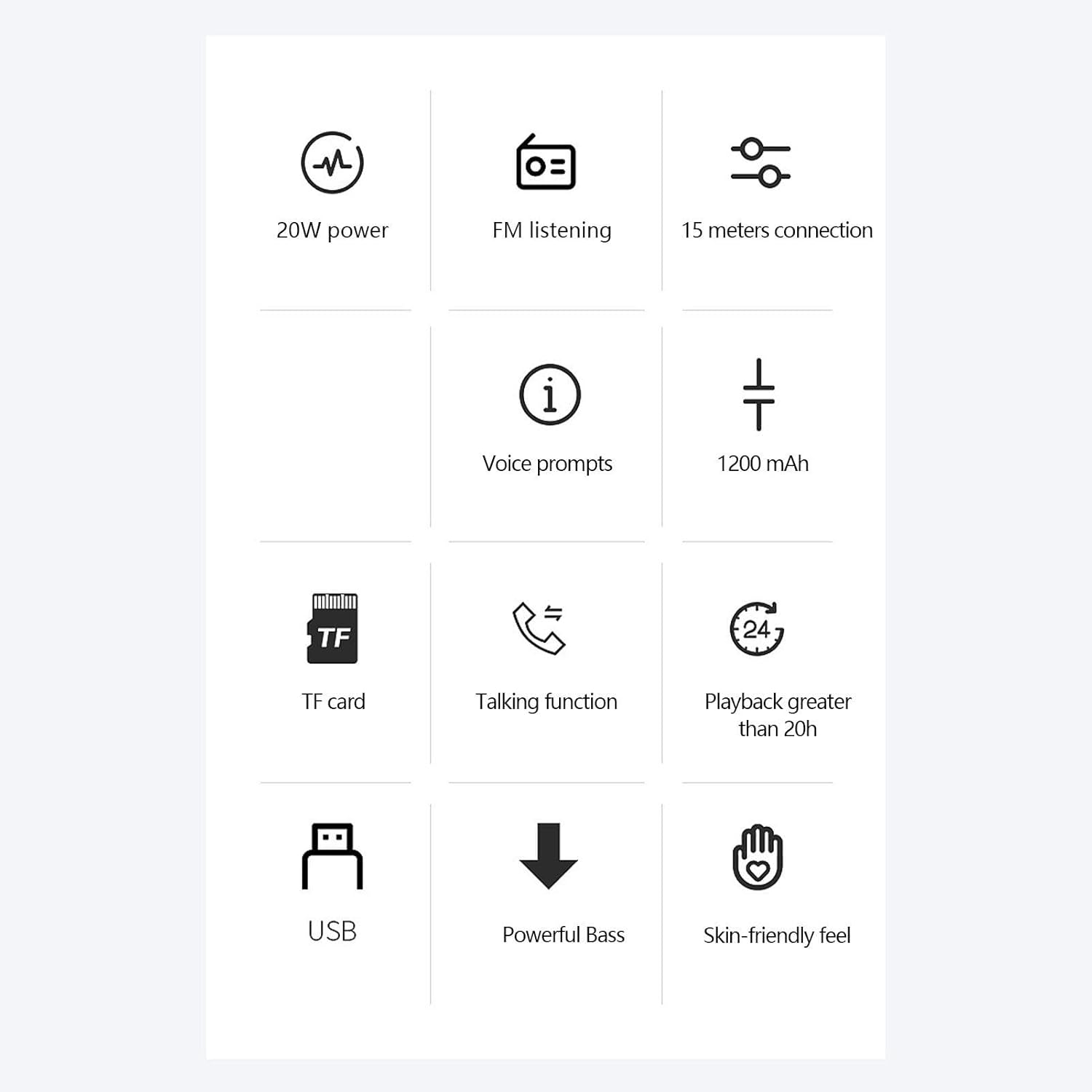 Loud Speaker for Partys | Wireless Boombox with Punchy Bass,Portable Compact Travel Speaker Boombox for Shower, Outdoor, Home, Beach image number 3