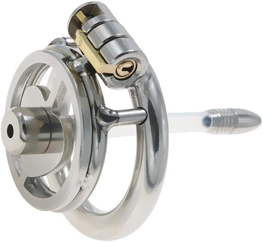 Sex Toys Stainless Steel for Men BDSM Penis Cage with Urethral Catheter Chastity Cage Chastity Lock Male Metal Beginner Device Penis Ring Prevent Erection Couple Dildo Sex Toys Stimulator