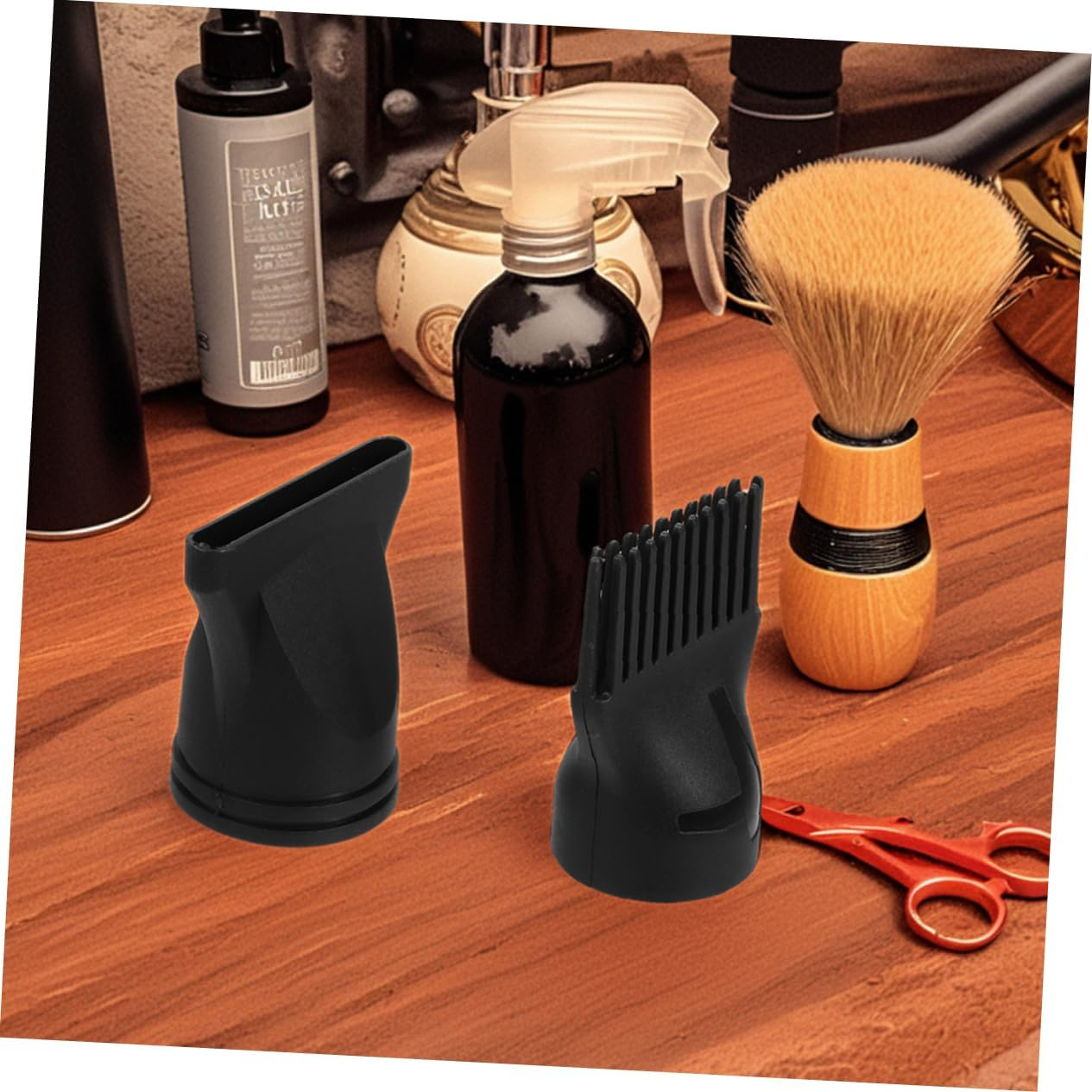 BESTYASH 6Pcs Plastic Hair Dryer Nozzle Attachments for Precision Styling Efficient Blow Drying Travel Friendly Design Even Heat for Home and Salon Use