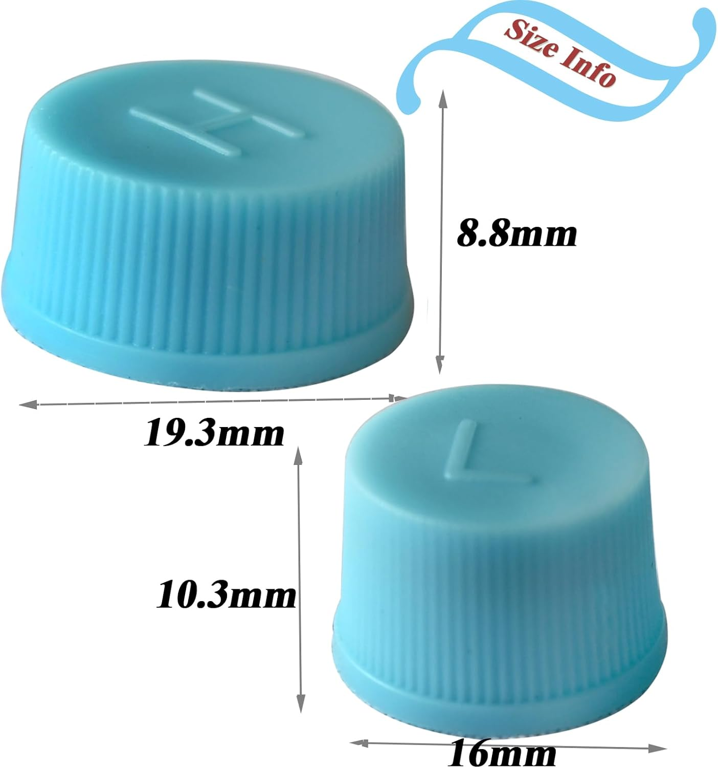 Air Conditioning Valve Cap, Blue High and Low Pressure Caps Auto AC A/C System Valve Core Dust Covers Set for Air Conditioning Service AC System Charging Port Caps image number 5