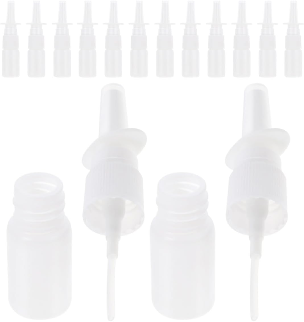 WRITWAA 50Pcs Empty Spray Bottles Plastic Reusable Fine Mist Nasal Atomizer Spray Tube Bottles for Travel Makeup image number 6