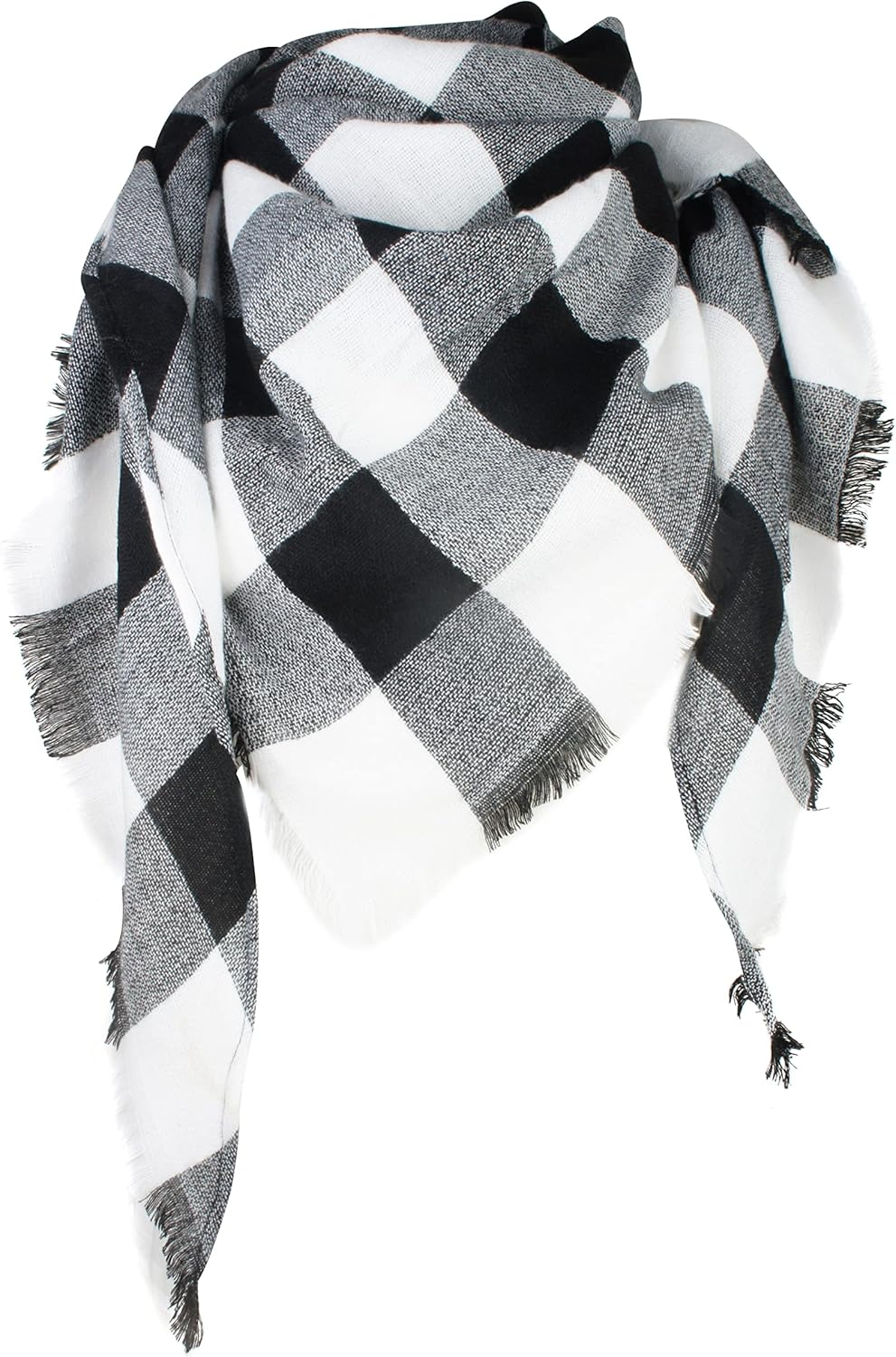 VIVIAN & VINCENT Triangle Fall Winter Soft Plaid Scarfs for Women Scarf Warm Shawls and Wraps