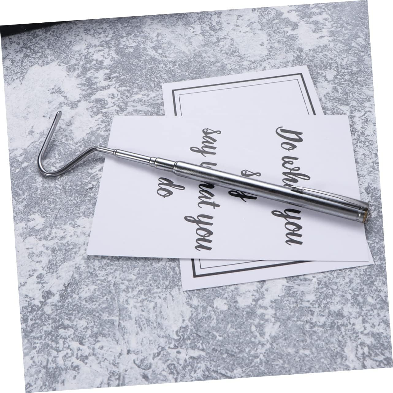 Generic Snake Tool Garbage Picker Spider Reptiles Sewer Cleaning Hook Handle Snake Hooks and Grabbers Snake Hook for Ball Reptile Handling Equipment Reptile Decor Poles Net Rat Kit Silver image number 1