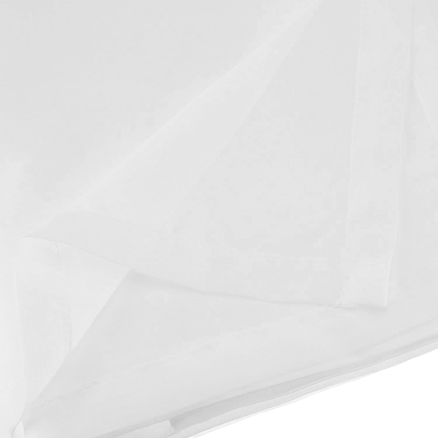 Canopy Bed Panels with Top Ties and Tie Backs, White Sheer for All Bed Sizes. image number 5