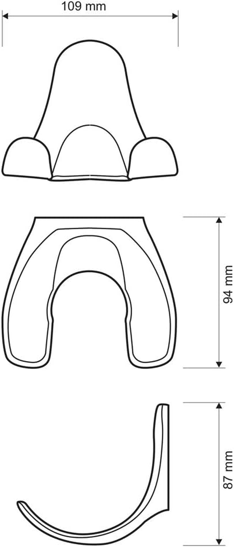 Valera Wall Holder for Hair Dryer Model 040 Universal Black - Chrome image number 4