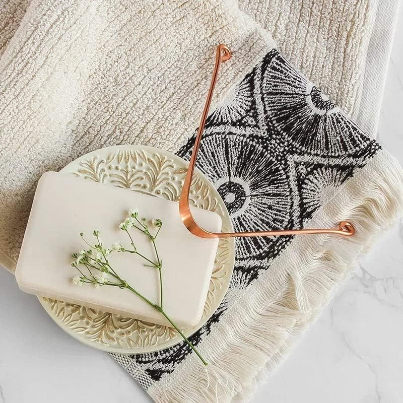 AIMALL Pure Copper Tongue Scraper - Ayurvedic Oral Hygiene Cleaner for Fresh Breath, Bacteria Removal & Enhanced Dental Health, 12Gm Thick with Curved Edge image number 4