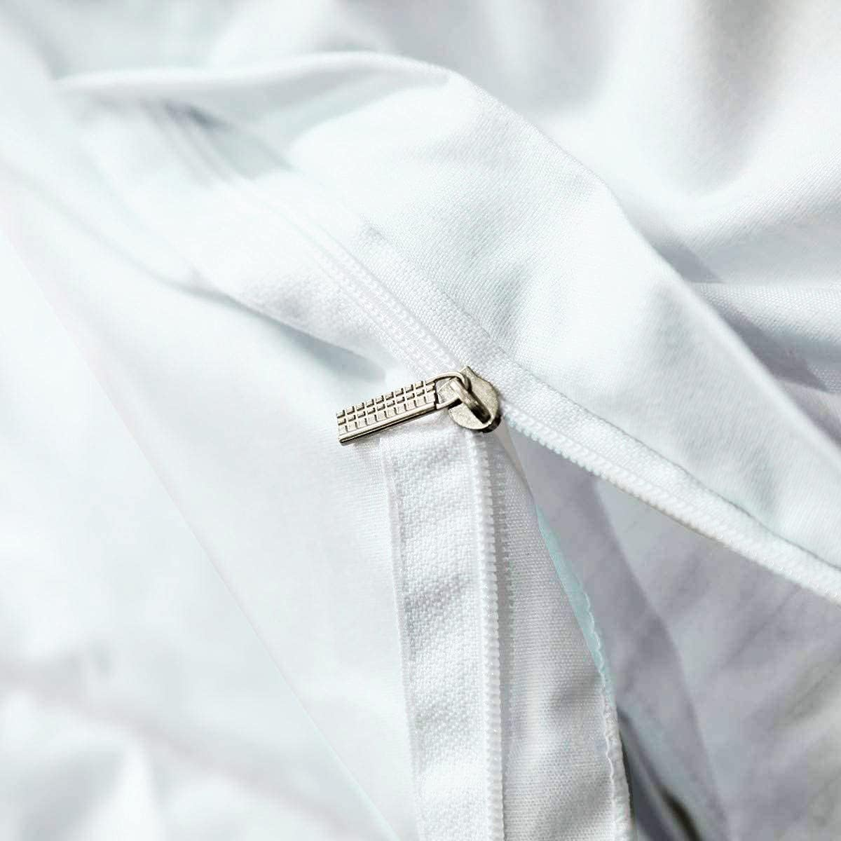 Lightsaber Duvet Cover Set Queen Size,Geometric Lines Gradient Bedding Set 3Pcs for Kids Teens Boys Room Decor, Future Technology Metaverse Comforter Cover Red Blue Quilt Cover with 2 Pillowcases image number 5