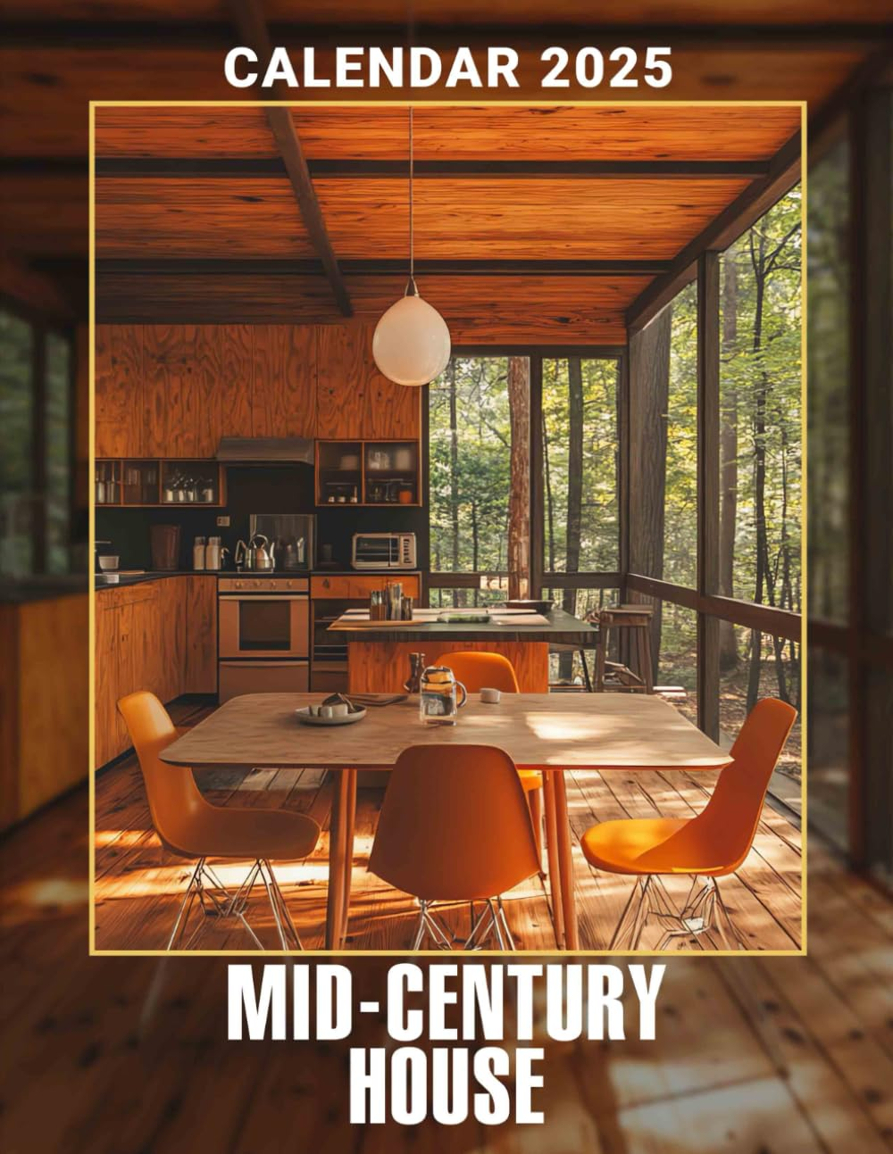Mid-Century House Calendar 2025: Celebrate Architectural Elegance 2025 Featuring Mid-Century House Designs Perfect for Planning and Organizing Your Year with a Large Size Ideal Gifts