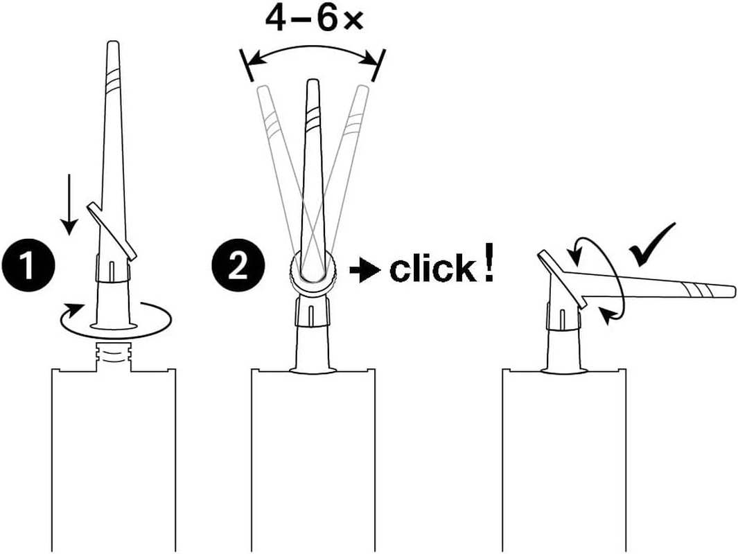 Cramer K12212 Silikond&uuml;se Rotating Silicone Nozzle,4 Count (Pack of 1) image number 3