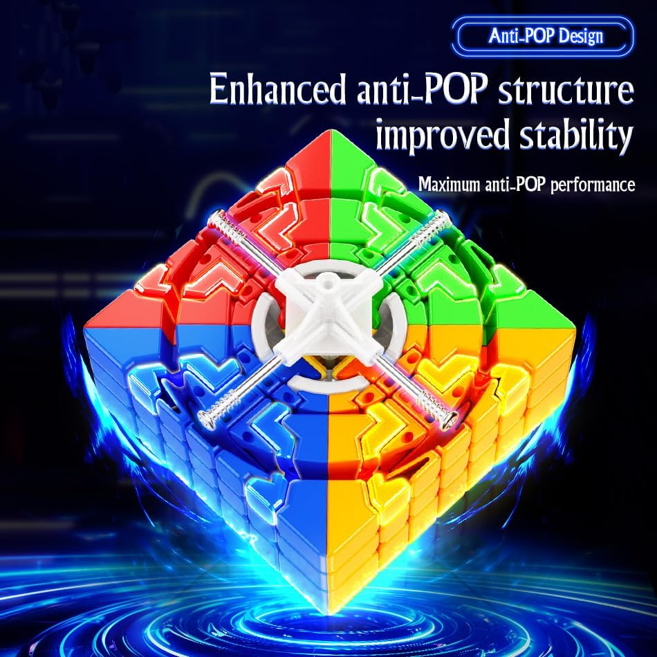 Willking Moyu Meilong 7X7 M V2 Magnetic Speed Cube MFJS 7M 7X7 Puzzle Cube Stickerless Cubing Classroom 7X7 M Speed Toys