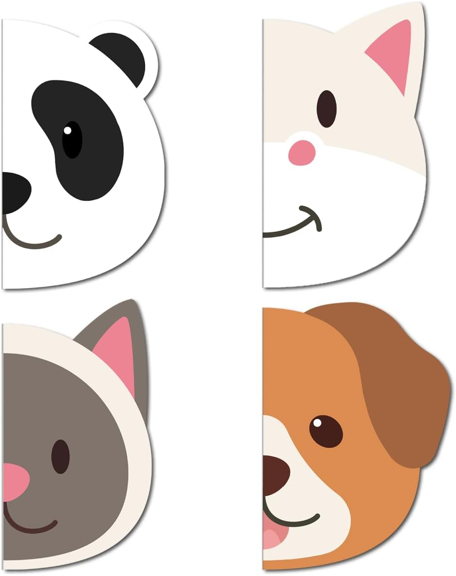 SIIXU Cute Animal Shaped Notebooks, 4 Pack A5 Lined Journal, Unique Aesthetic Design for School & Work Supplies image number 5