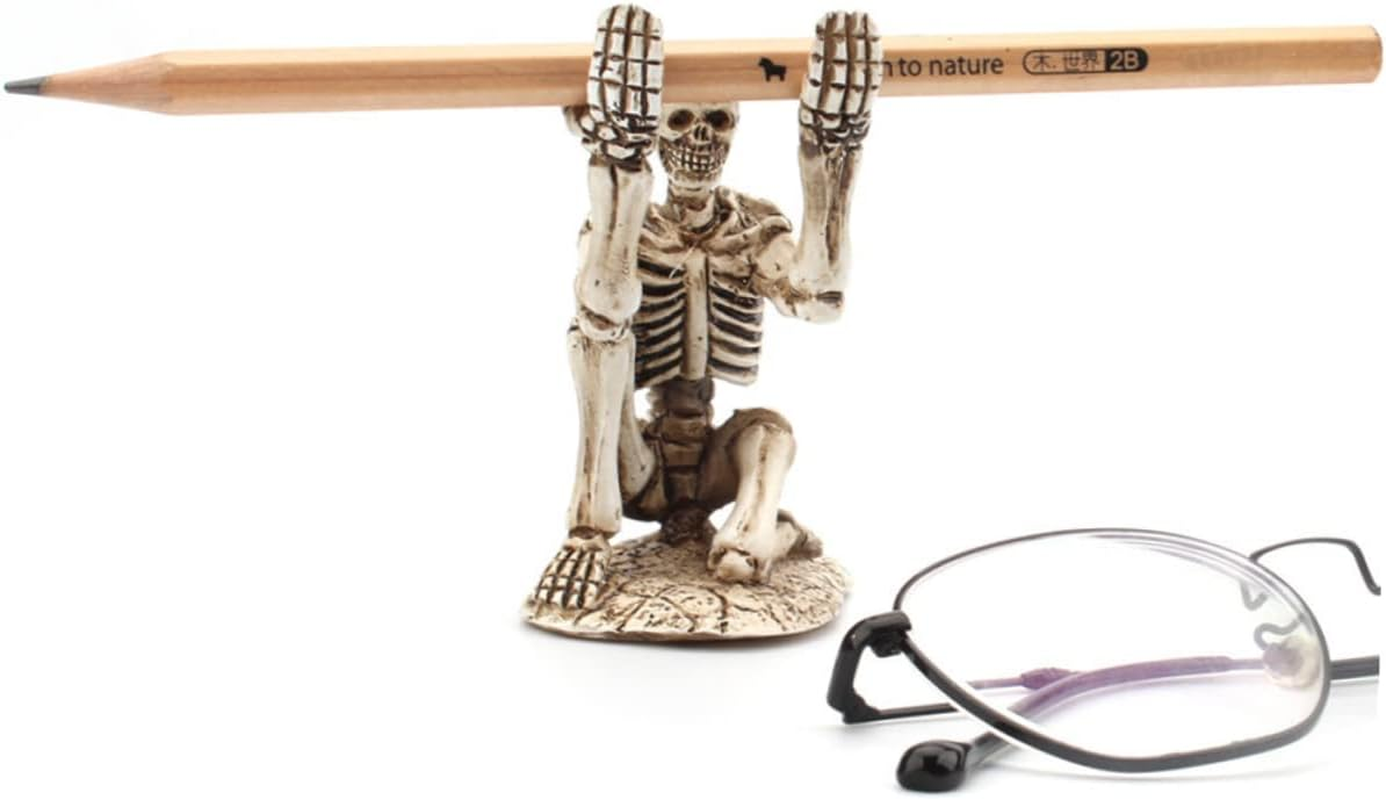 Amosfun 3Pcs Mini Skeleton Pencil Holder Decoration for Desktop Pencil Storage Bracket for Halloween Party and Home Office Accessories image number 2