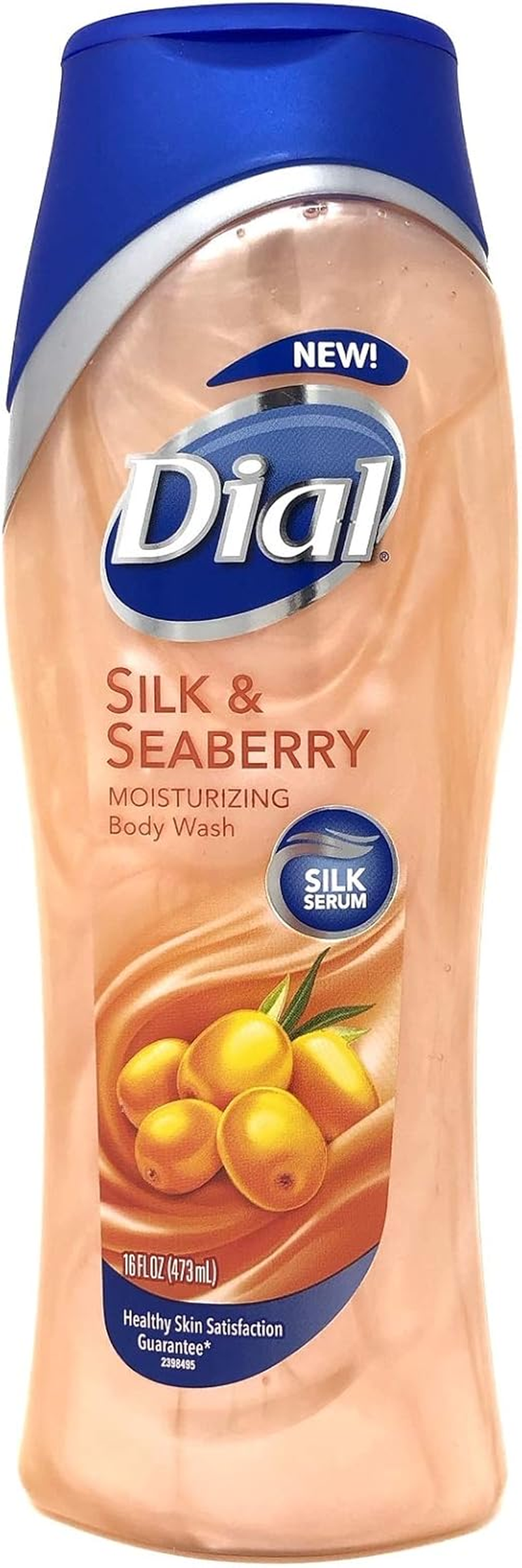 Dial Moisturizing Body Wash, Silk & Seaberry, 16 Ounce, (Pack of 2)
