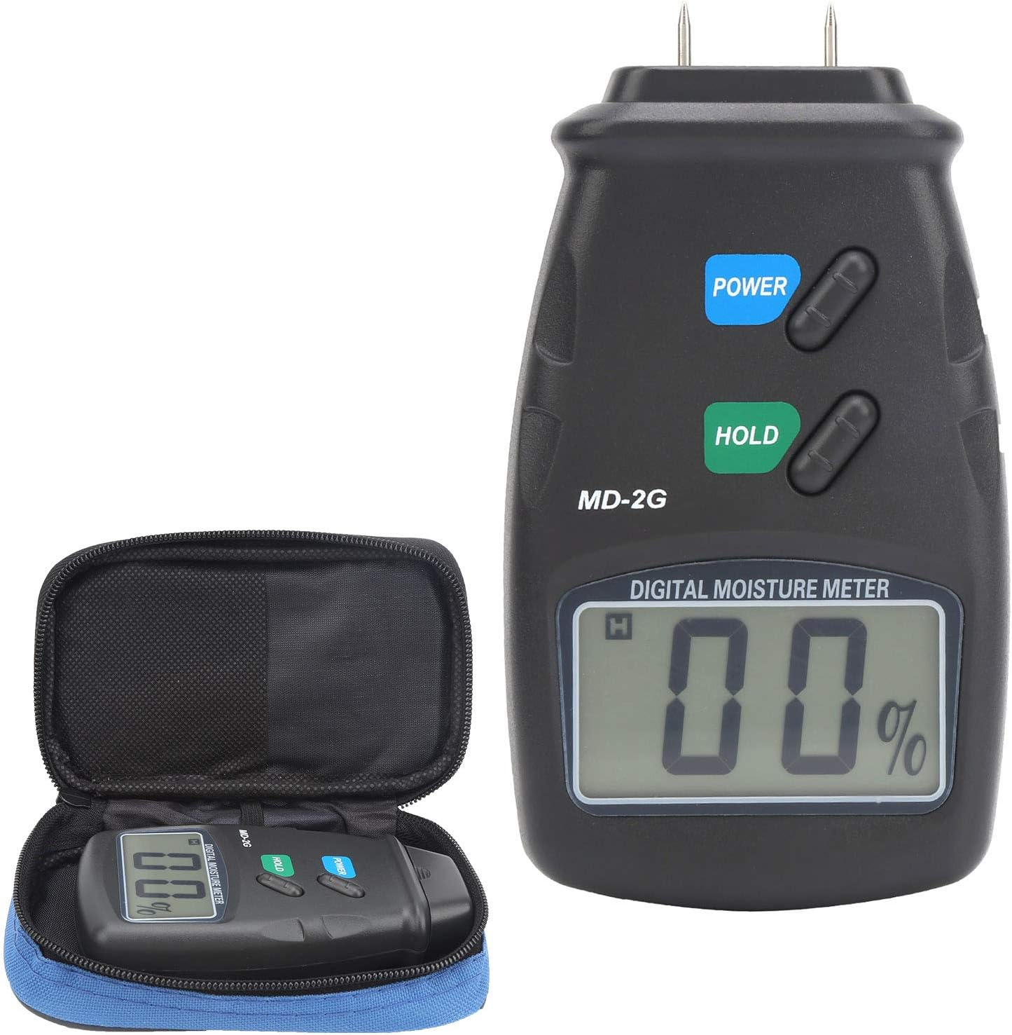 Viagasafamido Wood Moisturizer, Digital Tester with 5% -40% Measuring Range, ABS Material, Simple Operation for the Chemical Industry, Building Materials and More image number 3