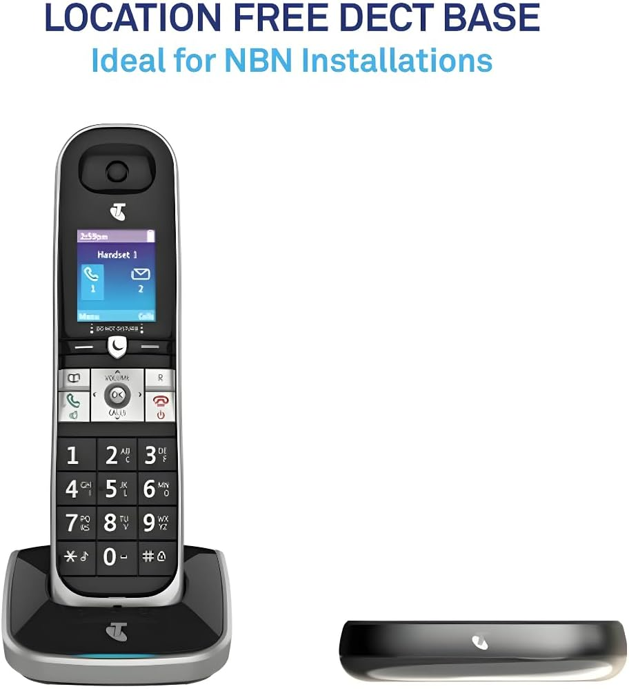 Telstra TEC102 DECT Cordless Phone with Color LCD Speakerphone Backlit Keypad and Extended Talk Time image number 4