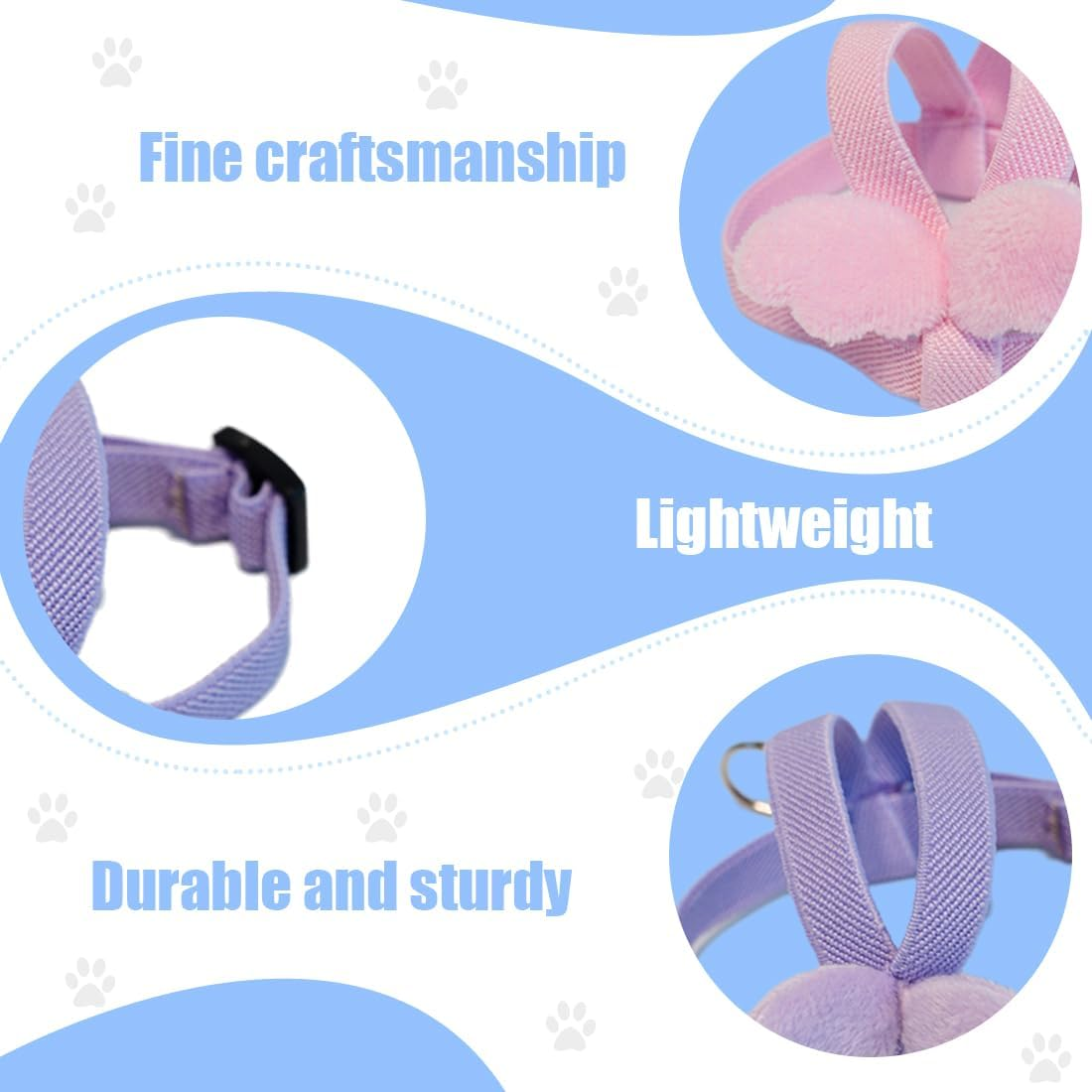 Bird Harness, Pack of 2, Parrot Flight Harness, Adjustable Bird Harness, Pet Harness and Lead (For Cockatiels, Small, Medium Parrots) image number 3